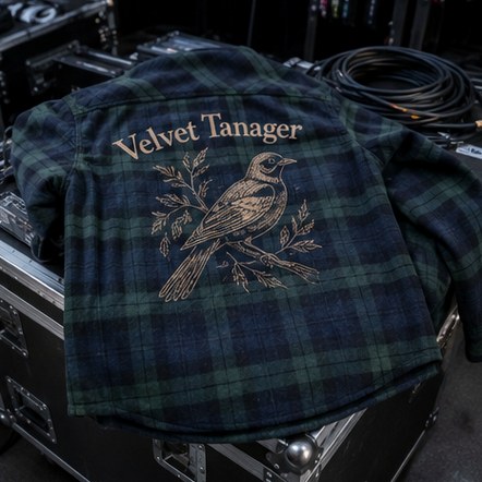 Customized flannel shirts for bands and music merch