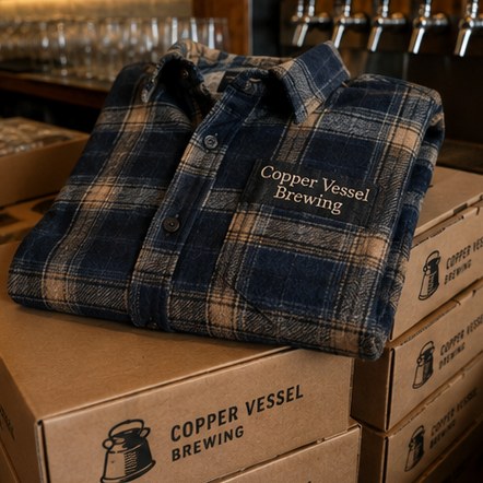 Customized flannel shirts for breweries and taprooms
