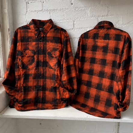 Embroidered Logo Flannel Shirts