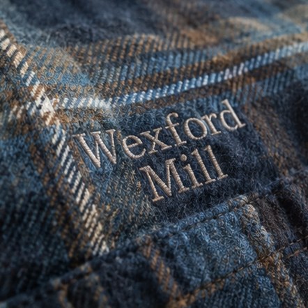 Logo embroidered flannel shirts bought wholesale