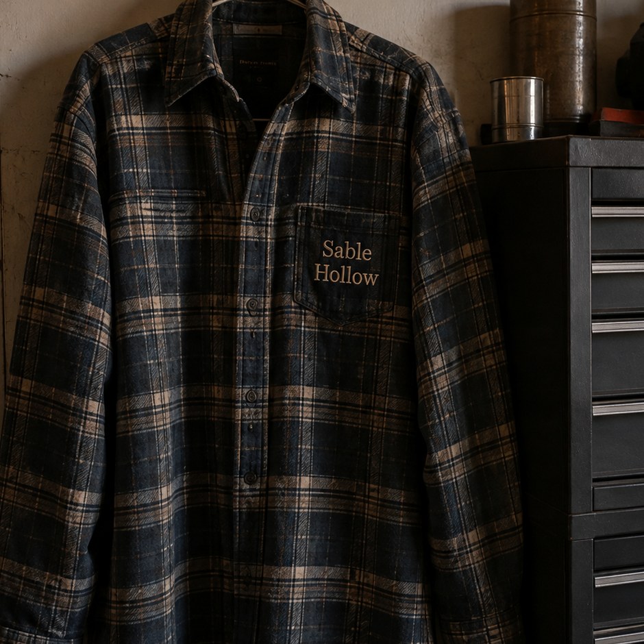 Personalized flannel shirts with a logo