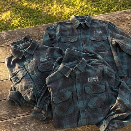 Screen Printed Back Flannel Shirts
